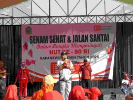 Senam Sehat dan Jalan Santai Se-Kapanewon Semin Meriahkan Lapangan Banaran